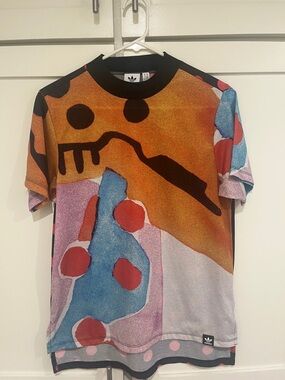 Adidas Multicolor Abstract Graphic Tee